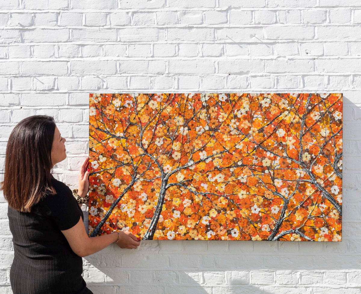Orange Blossom - Original - SOLD by artist Becky Smith - Wyecliffe Galleries