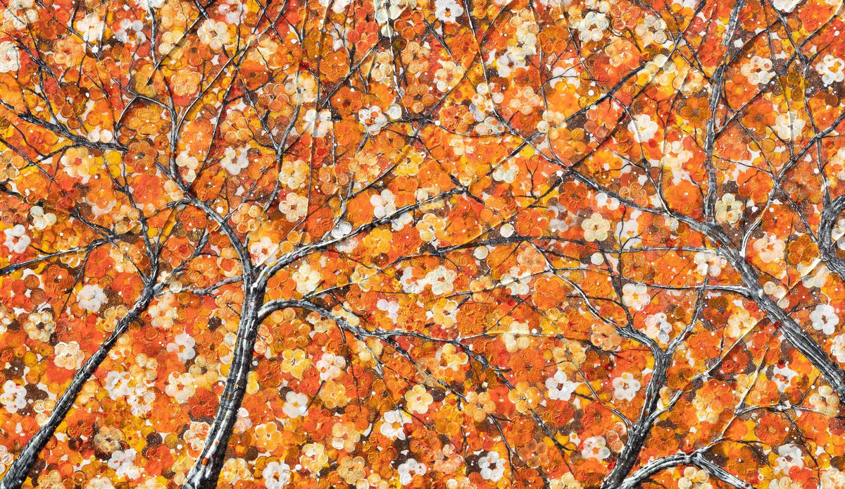 Orange Blossom - Original - SOLD by artist Becky Smith - Wyecliffe Galleries