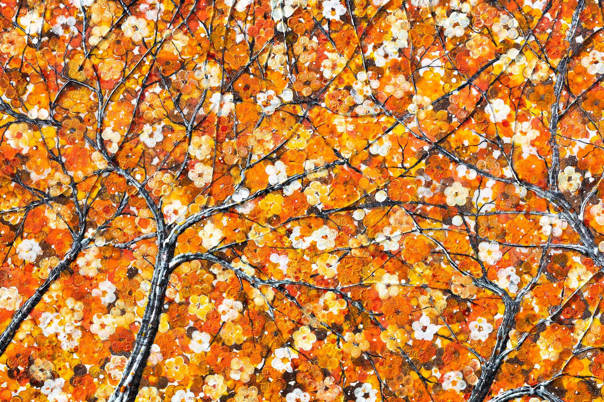 Orange Blossom - Original - SOLD by artist Becky Smith - Wyecliffe Galleries