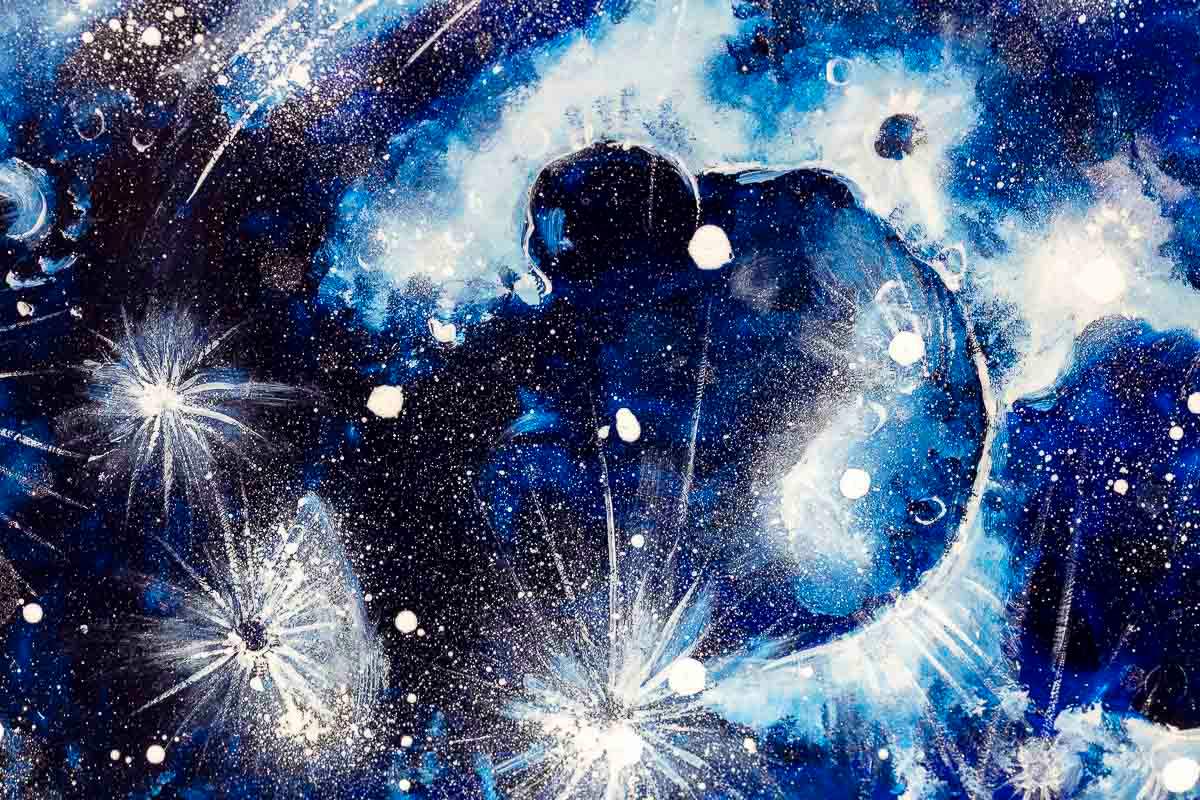 Our World Triptych - SOLD by artist Becky Smith - Wyecliffe Galleries