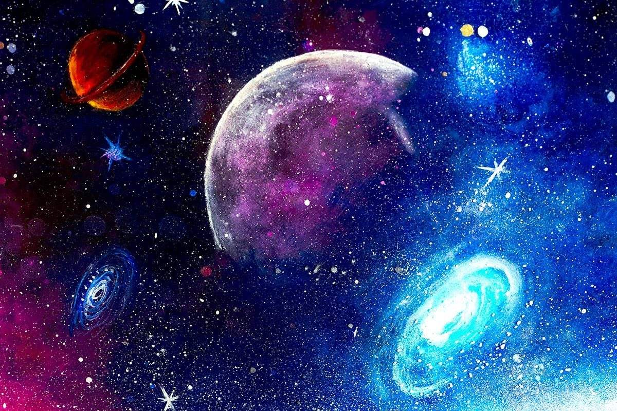 Out of This World - Original - SOLD by artist Becky Smith - Wyecliffe Galleries