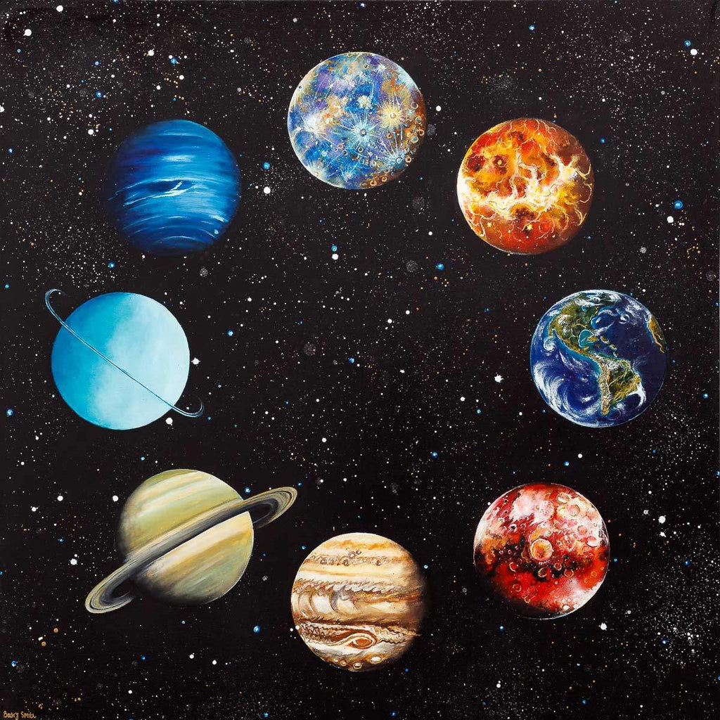 Out of This World - Original - SOLD by artist Becky Smith - Wyecliffe Galleries