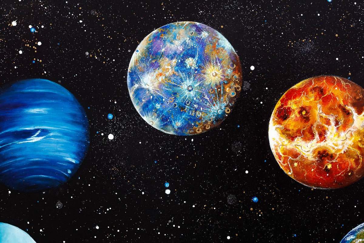 Out of This World - Original - SOLD by artist Becky Smith - Wyecliffe Galleries