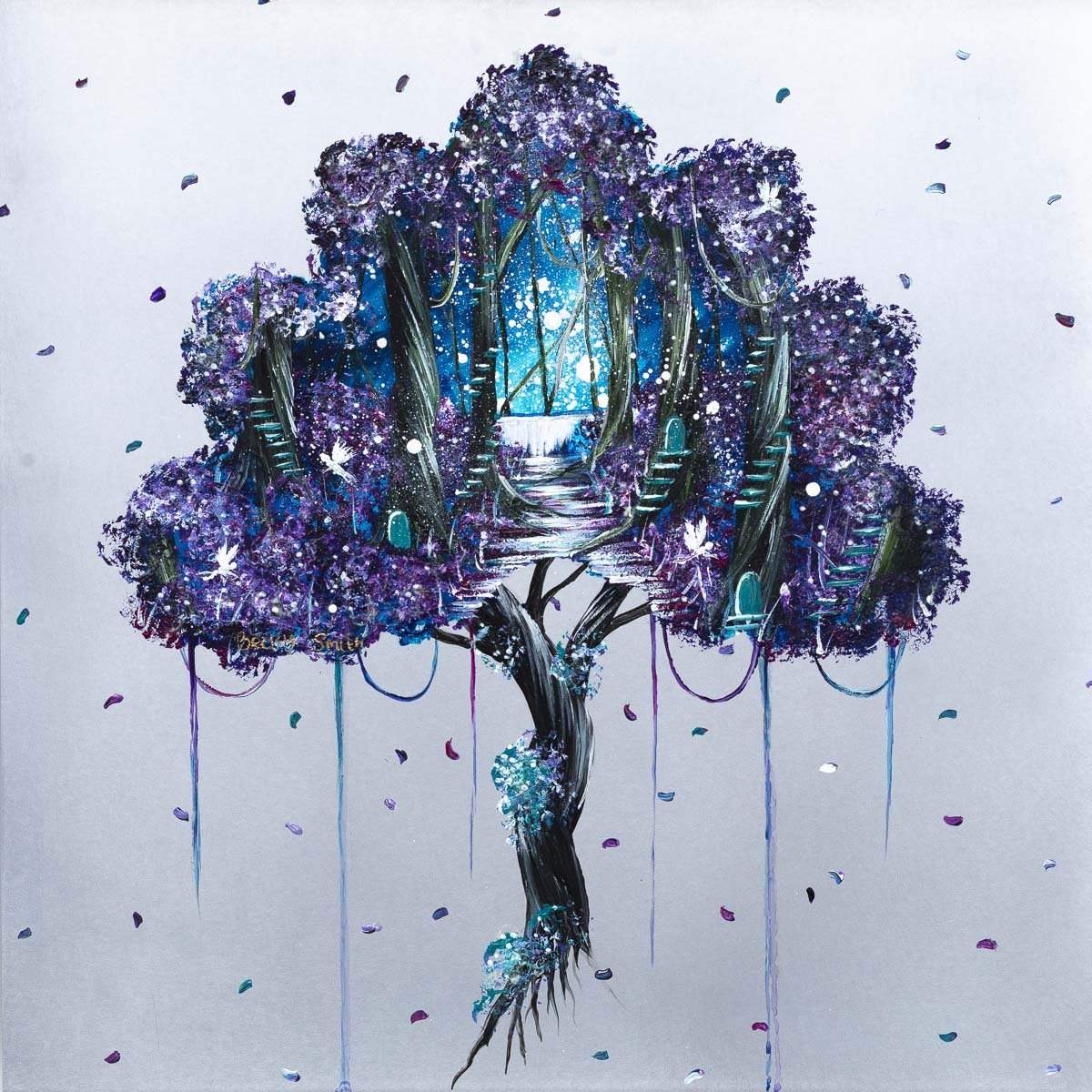 Pathway To Happiness - Original - SOLD by artist Becky Smith - Wyecliffe Galleries