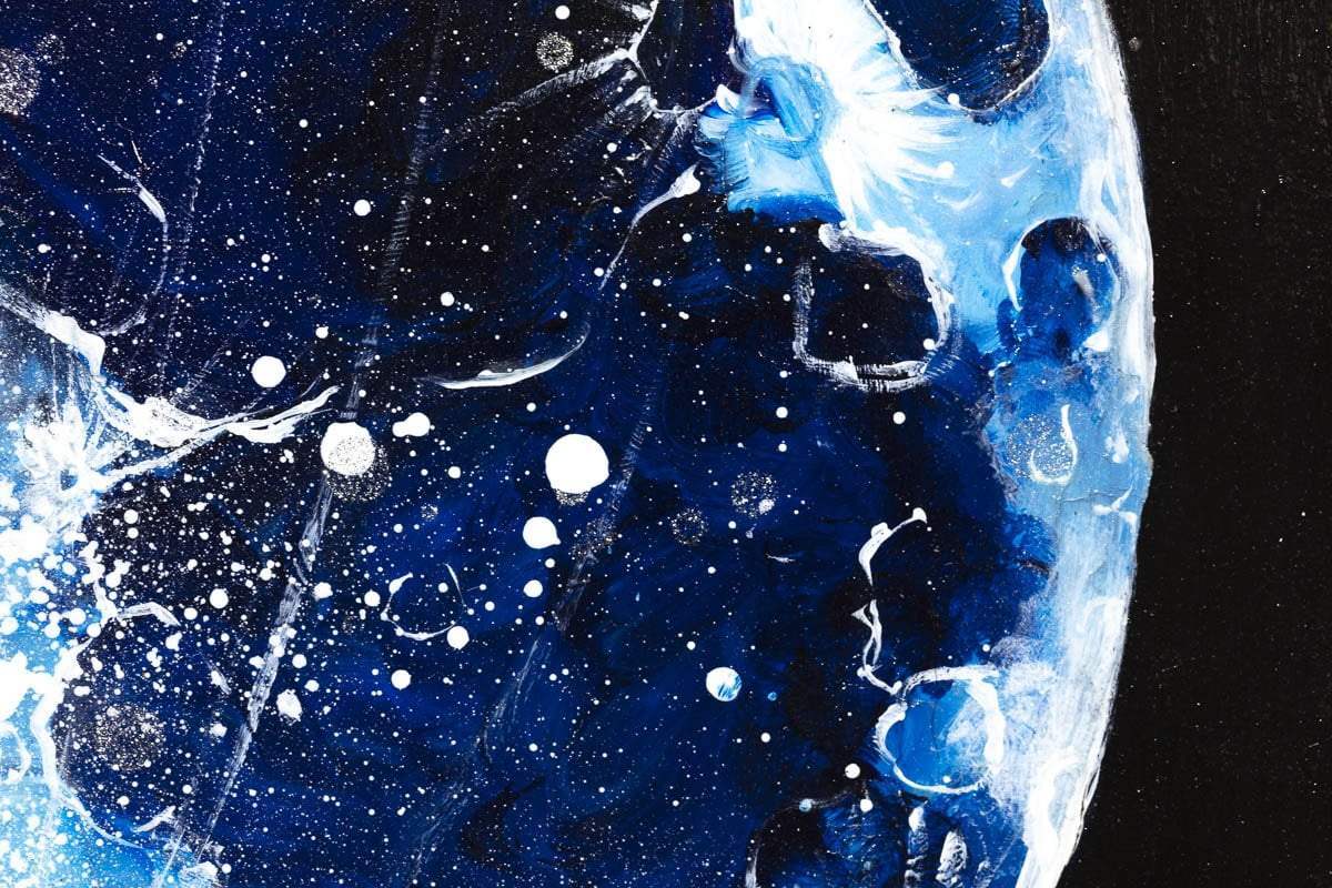 Phases of The Moon - Original Set of 3 - SOLD by artist Becky Smith - Wyecliffe Galleries