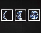 Phases of The Moon - Original Set of 3 - SOLD by artist Becky Smith - Wyecliffe Galleries
