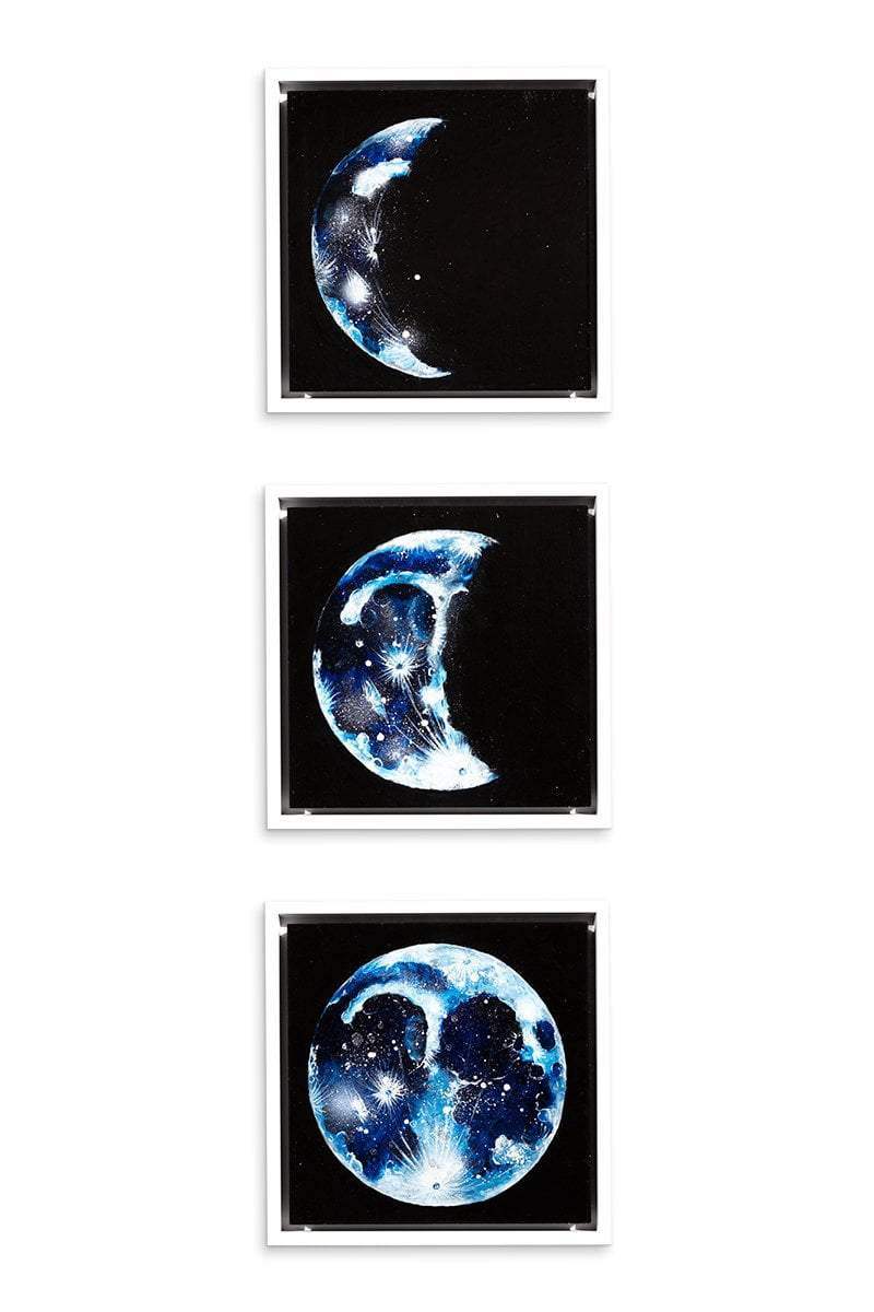Phases of The Moon - Original Set of 3 - SOLD by artist Becky Smith - Wyecliffe Galleries