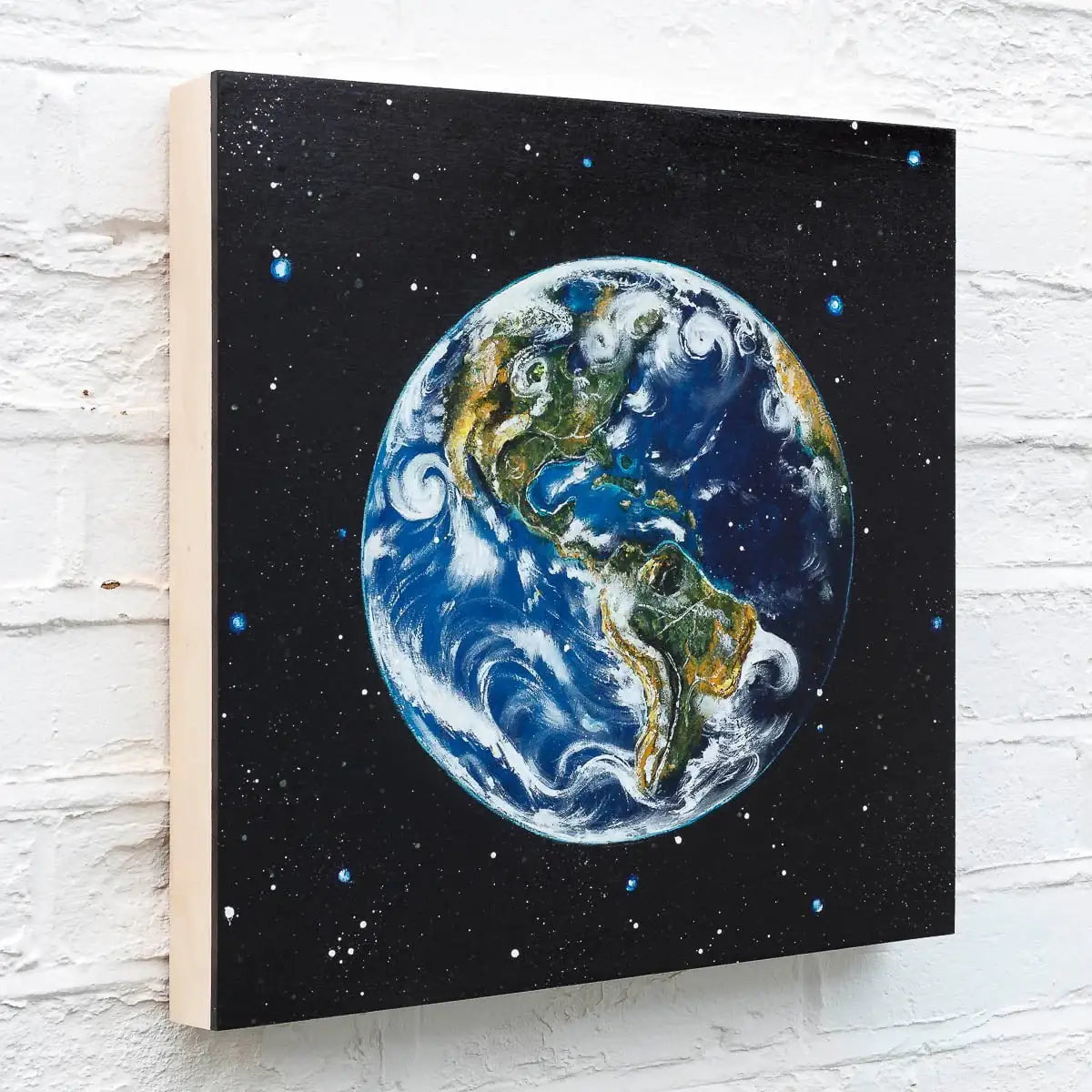 Planet Earth - Original - SOLD by artist Becky Smith - Wyecliffe Galleries