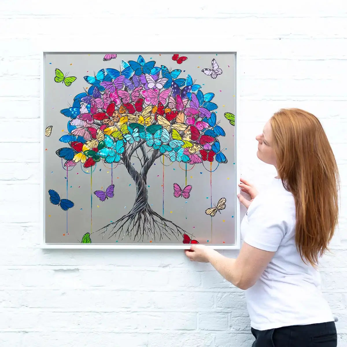 Pride Tree - Original - SOLD by artist Becky Smith - Wyecliffe Galleries