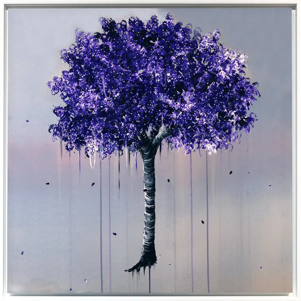 Purple Rain - Original - SOLD by artist Becky Smith - Wyecliffe Galleries