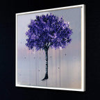 Purple Rain - Original - SOLD by artist Becky Smith - Wyecliffe Galleries