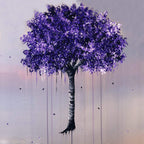 Purple Rain - Original - SOLD by artist Becky Smith - Wyecliffe Galleries