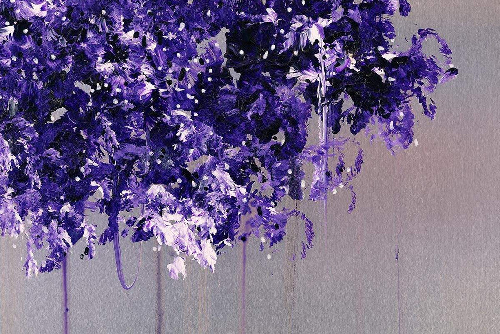 Purple Rain - Original - SOLD by artist Becky Smith - Wyecliffe Galleries