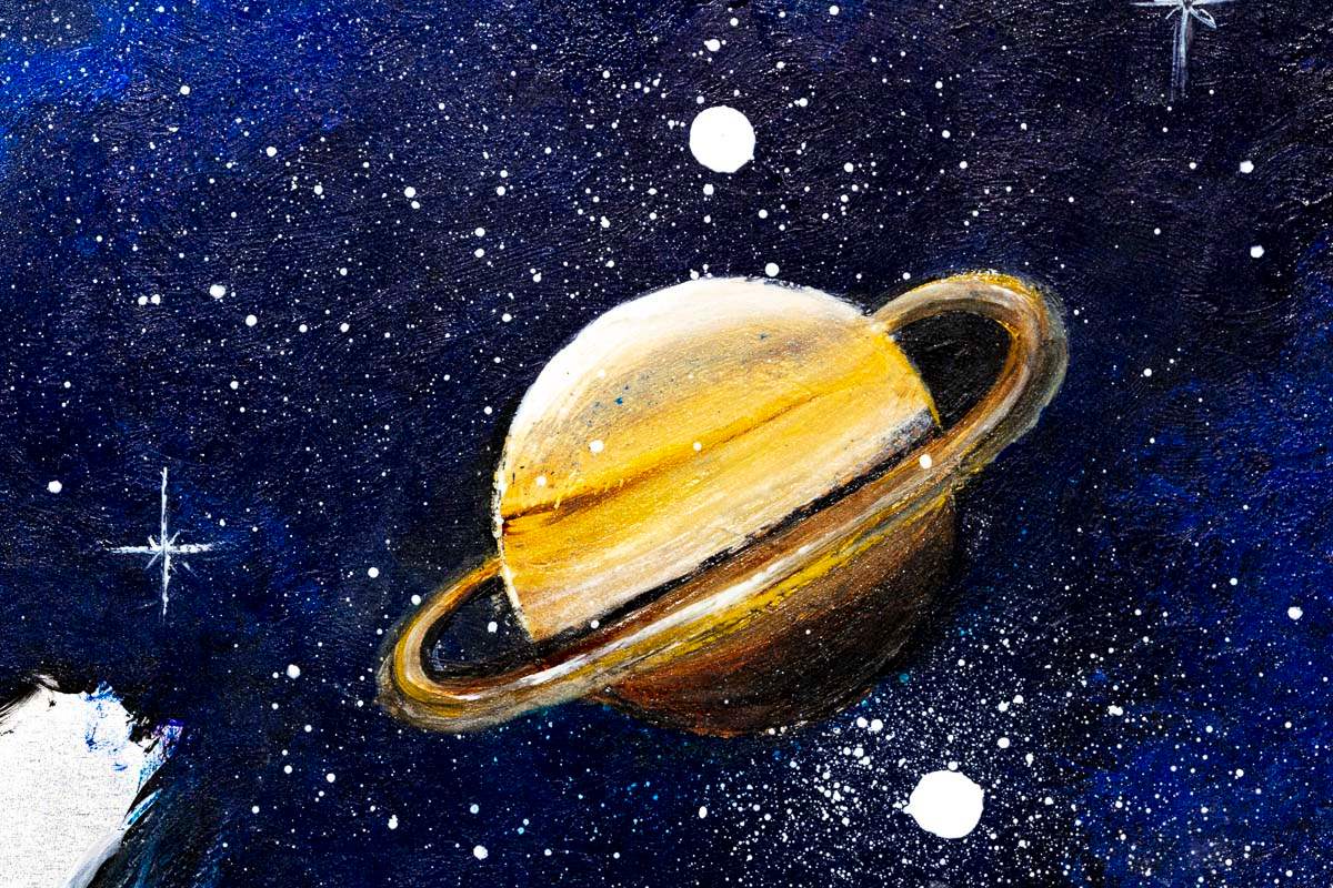 Sagittarius - Original - SOLD by artist Becky Smith - Wyecliffe Galleries