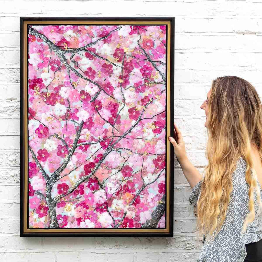 Sakura Blossom I - Original - SOLD by artist Becky Smith - Wyecliffe Galleries
