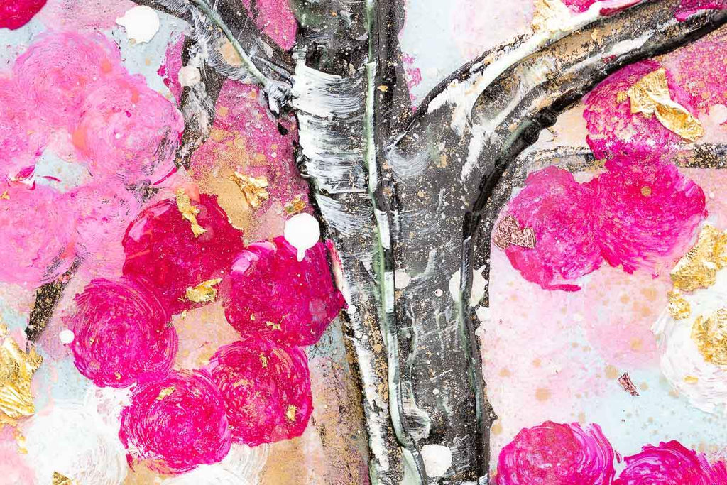 Sakura Blossom I - Original - SOLD by artist Becky Smith - Wyecliffe Galleries