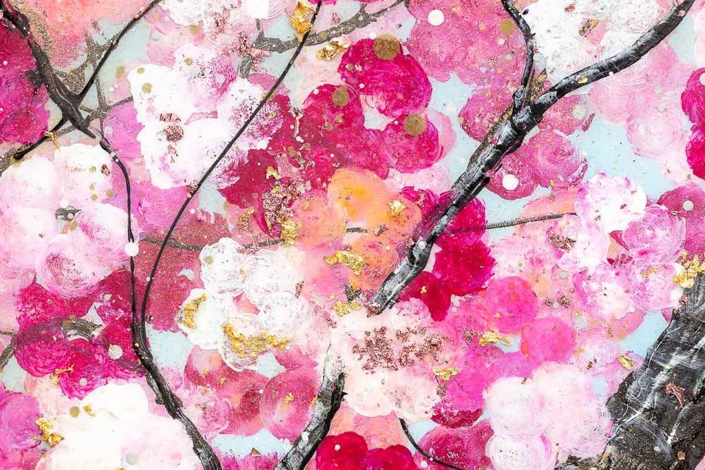 Sakura Blossom I - Original - SOLD by artist Becky Smith - Wyecliffe Galleries