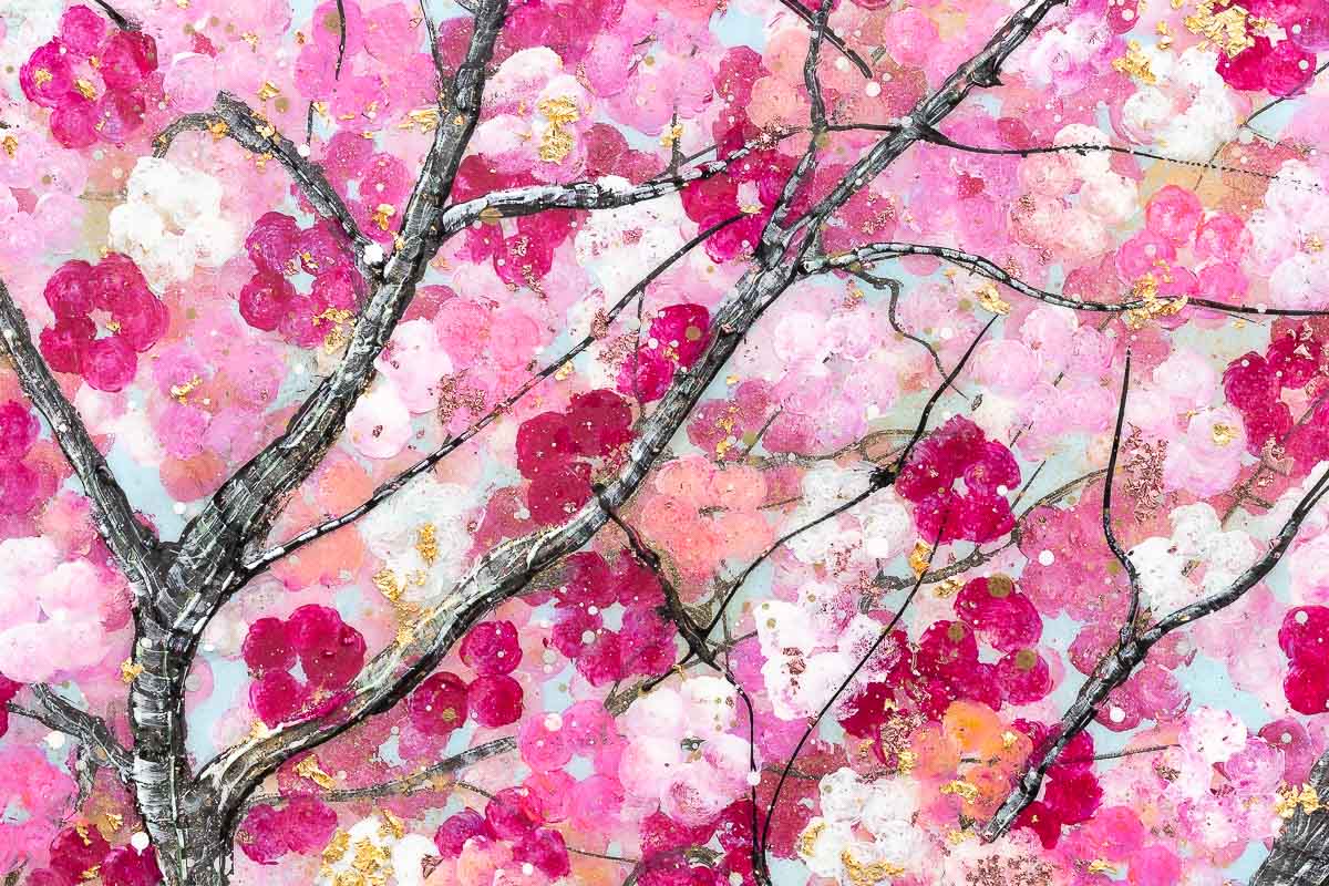 Sakura Blossom I Becky Smith Framed