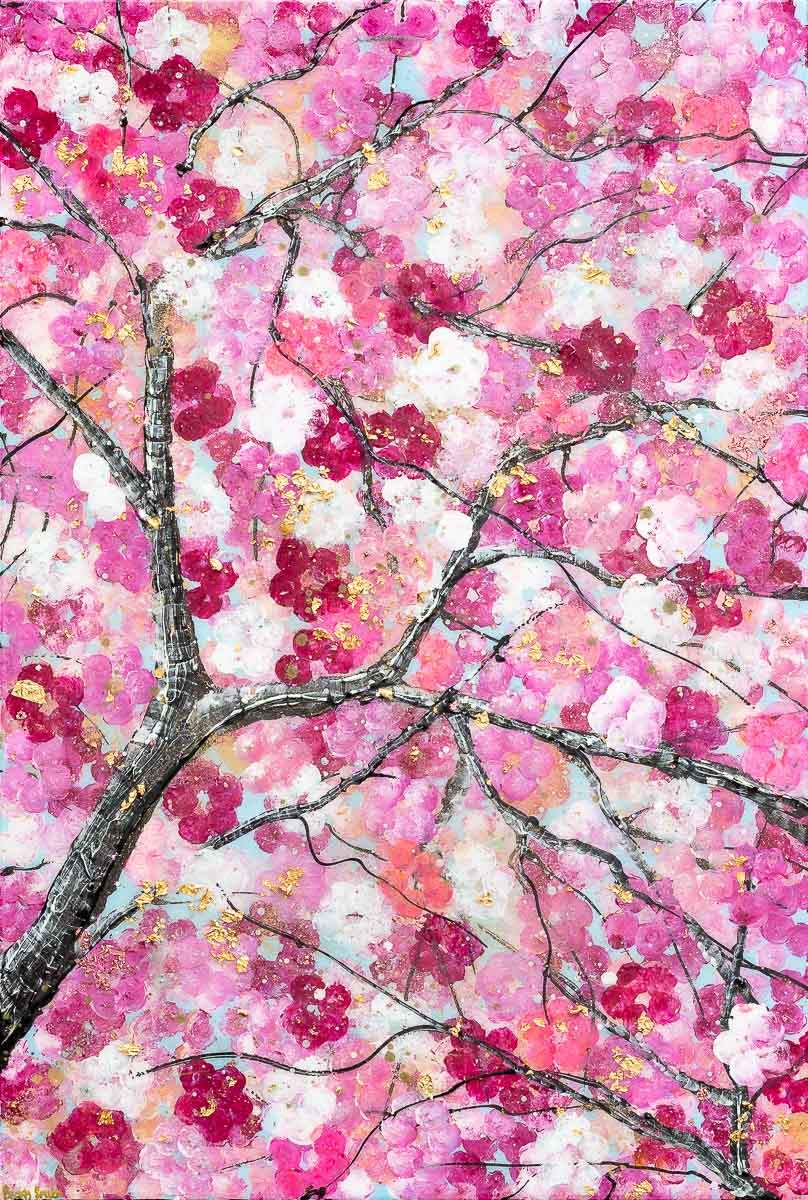 Sakura Blossom II - Original - SOLD by artist Becky Smith - Wyecliffe Galleries