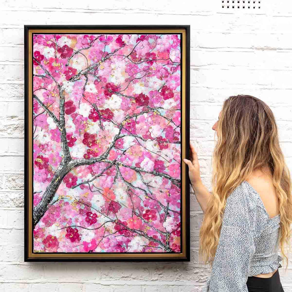 Sakura Blossom II - Original - SOLD by artist Becky Smith - Wyecliffe Galleries
