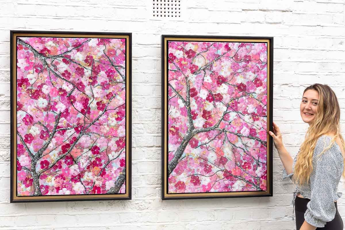 Sakura Blossom II Becky Smith Framed
