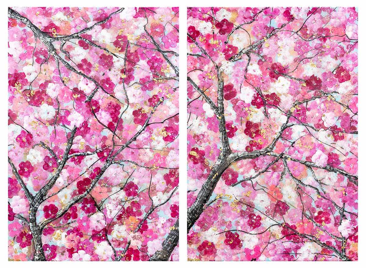 Sakura Blossom - Original - SOLD by artist Becky Smith - Wyecliffe Galleries