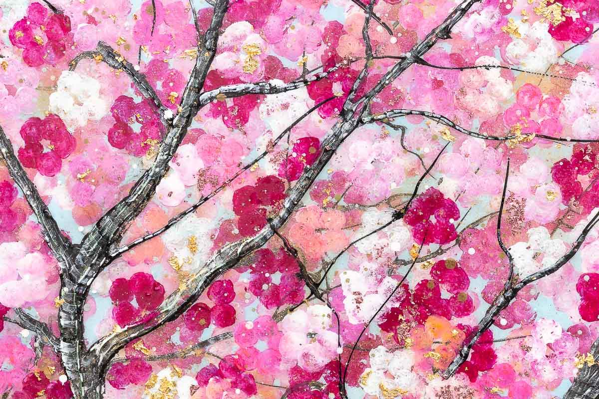 Sakura Blossom - Original - SOLD by artist Becky Smith - Wyecliffe Galleries