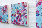 Sakura in Bloom Triptych - Original - SOLD by artist Becky Smith - Wyecliffe Galleries