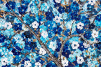 Sapphire Blossom I - Original - SOLD by artist Becky Smith - Wyecliffe Galleries