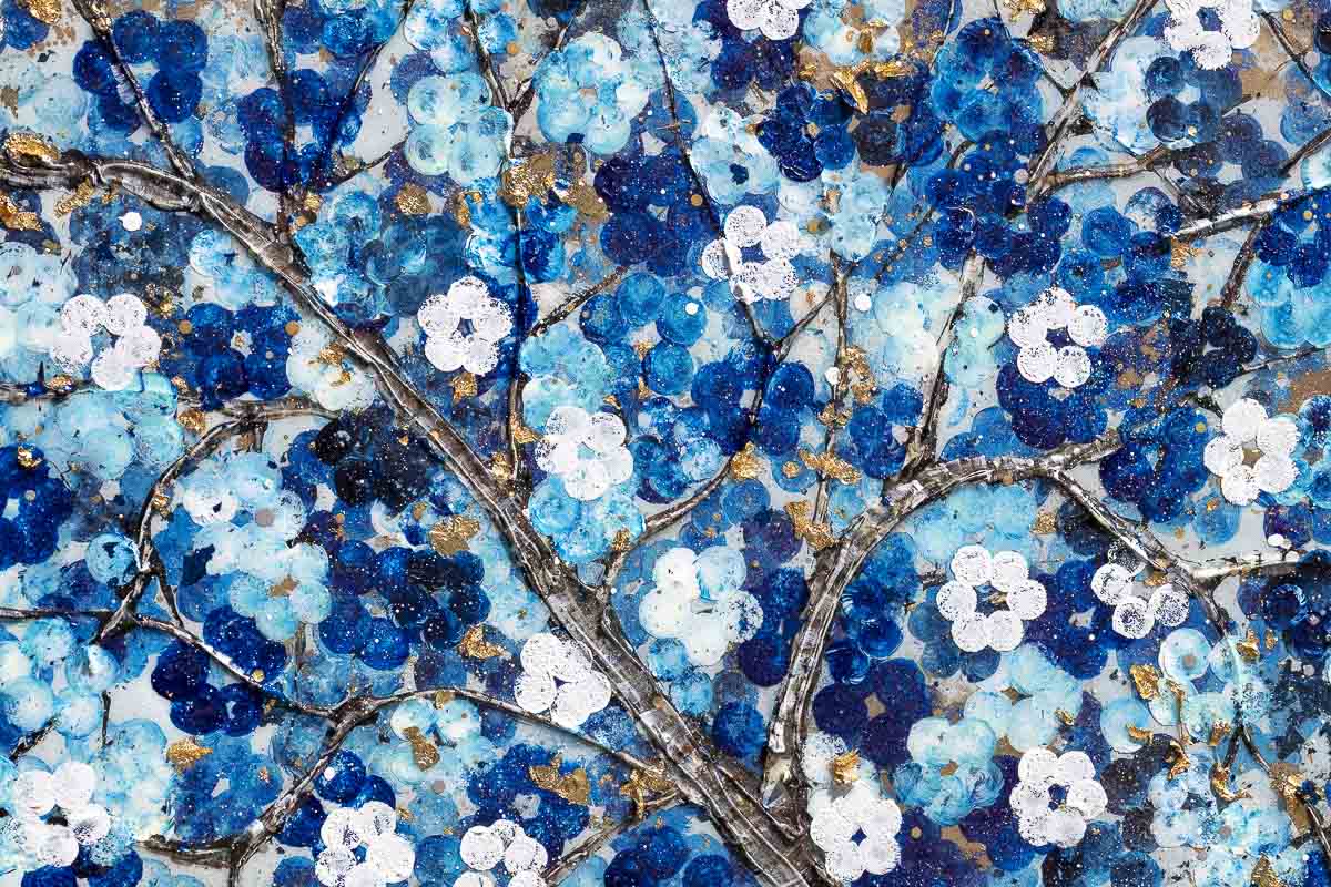 Sapphire Blossom I - Original Becky Smith Original