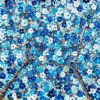 Sapphire Blossom II - Original - SOLD by artist Becky Smith - Wyecliffe Galleries