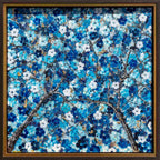 Sapphire Blossom II - Original - SOLD by artist Becky Smith - Wyecliffe Galleries
