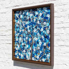 Sapphire Blossom III - Original - SOLD by artist Becky Smith - Wyecliffe Galleries