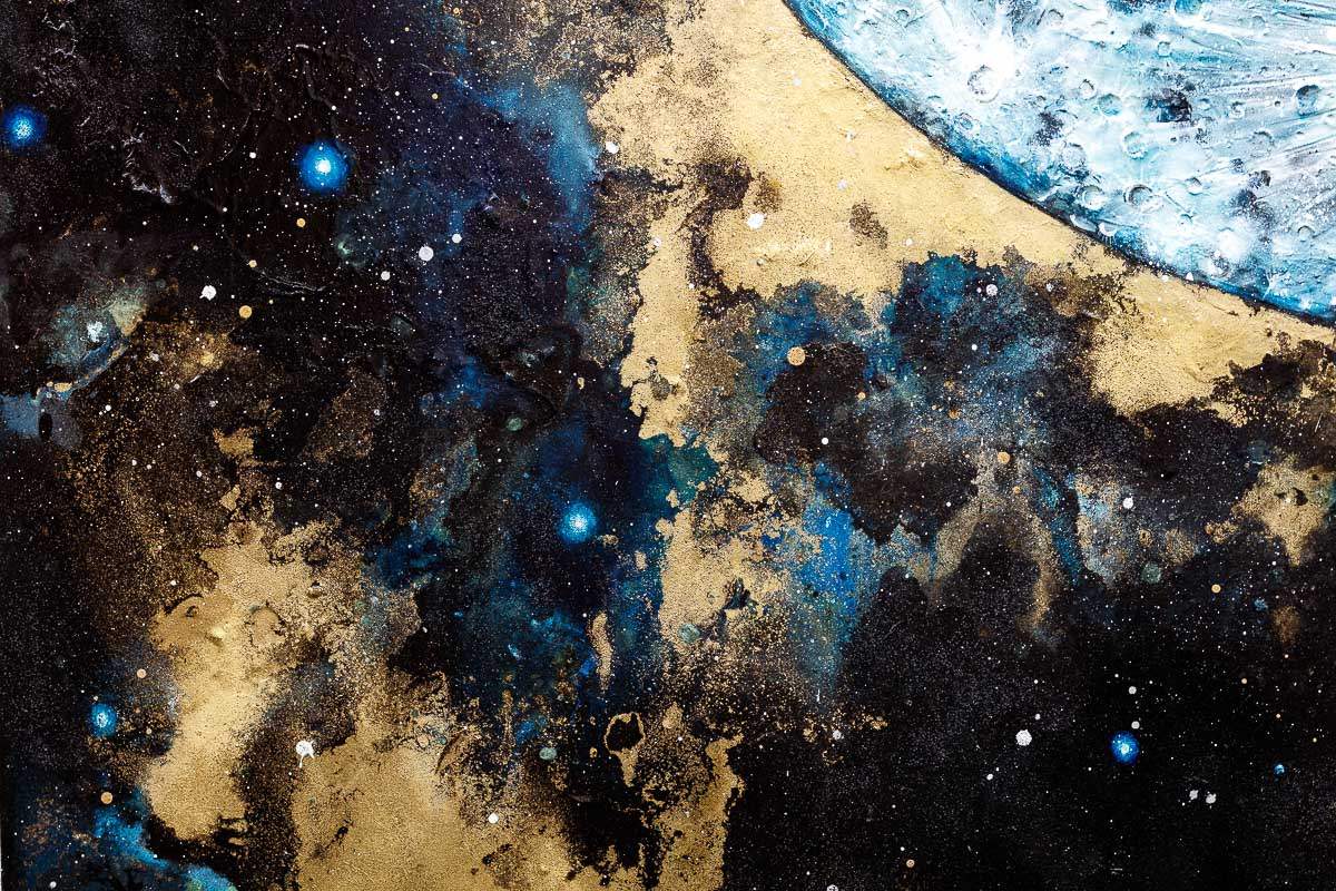 Shoot For The Moon - Original by artist Becky Smith - Wyecliffe Galleries