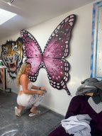 Social Butterfly - Original - SOLD by artist Becky Smith - Wyecliffe Galleries