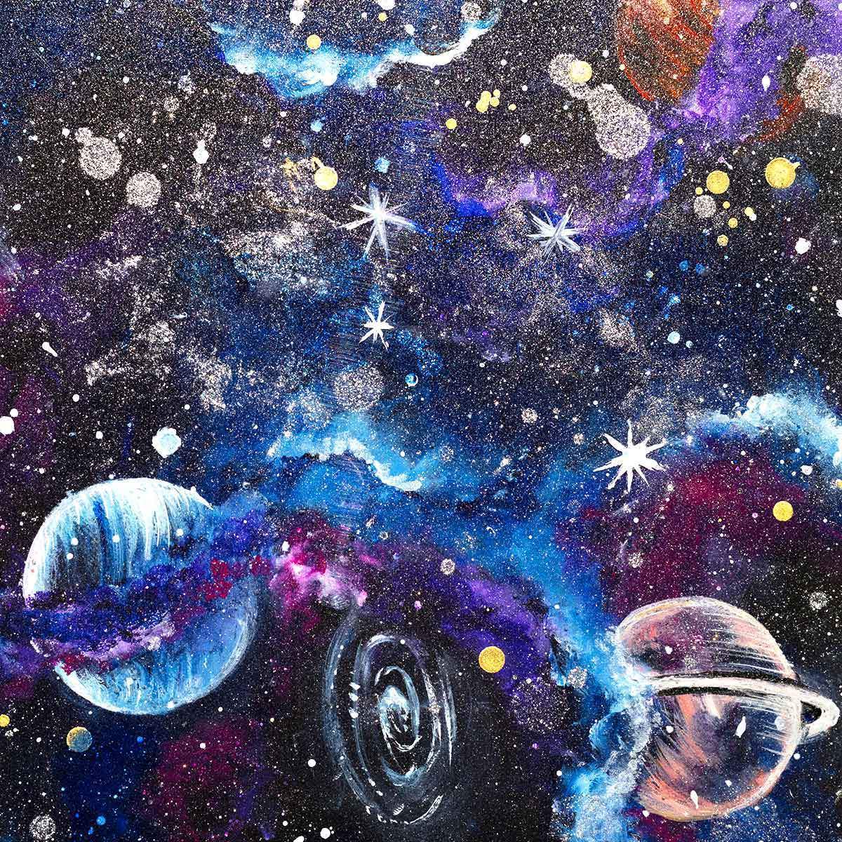 Space Bound - Original - SOLD by artist Becky Smith - Wyecliffe Galleries