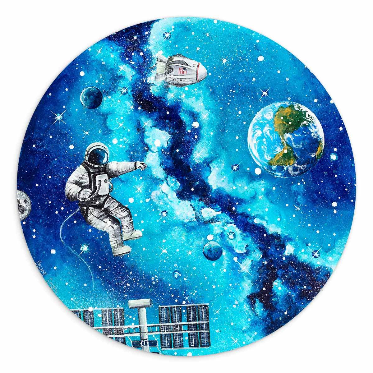 Space Exploration - Original - SOLD by artist Becky Smith - Wyecliffe Galleries