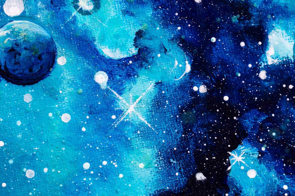 Space Exploration - Original - SOLD by artist Becky Smith - Wyecliffe Galleries