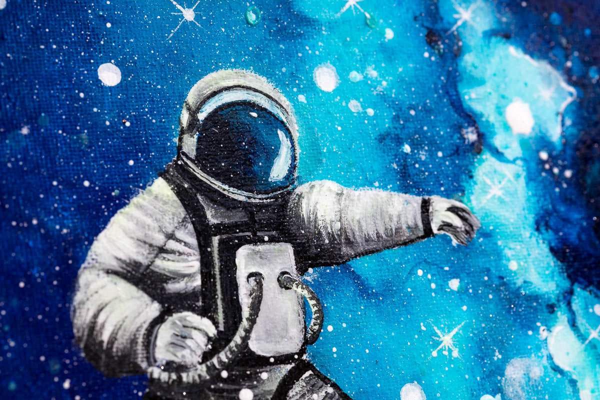 Space Exploration - Original - SOLD by artist Becky Smith - Wyecliffe Galleries