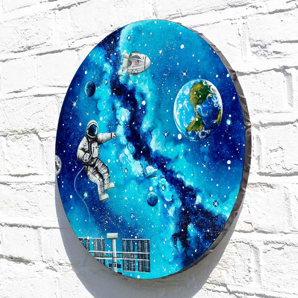 Space Exploration - Original - SOLD by artist Becky Smith - Wyecliffe Galleries