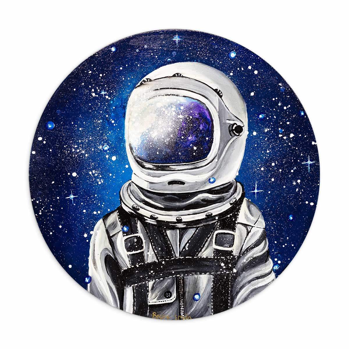 Space Pilot - Original - SOLD by artist Becky Smith - Wyecliffe Galleries