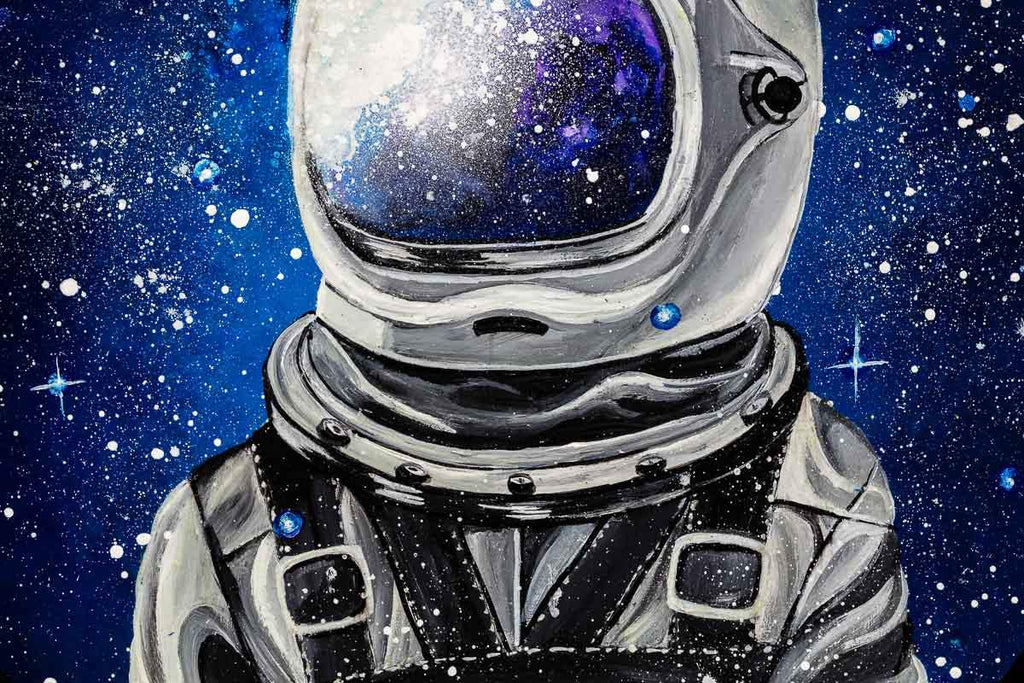 Space Pilot - Original - SOLD by artist Becky Smith - Wyecliffe Galleries