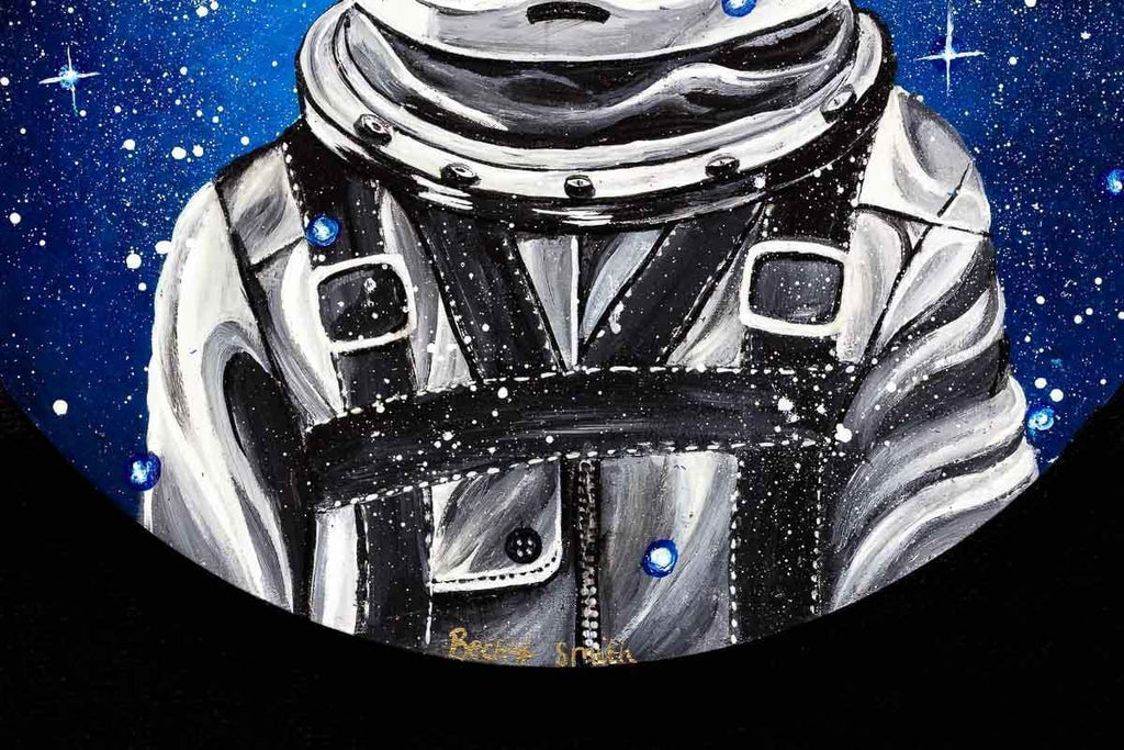 Space Pilot - Original - SOLD by artist Becky Smith - Wyecliffe Galleries