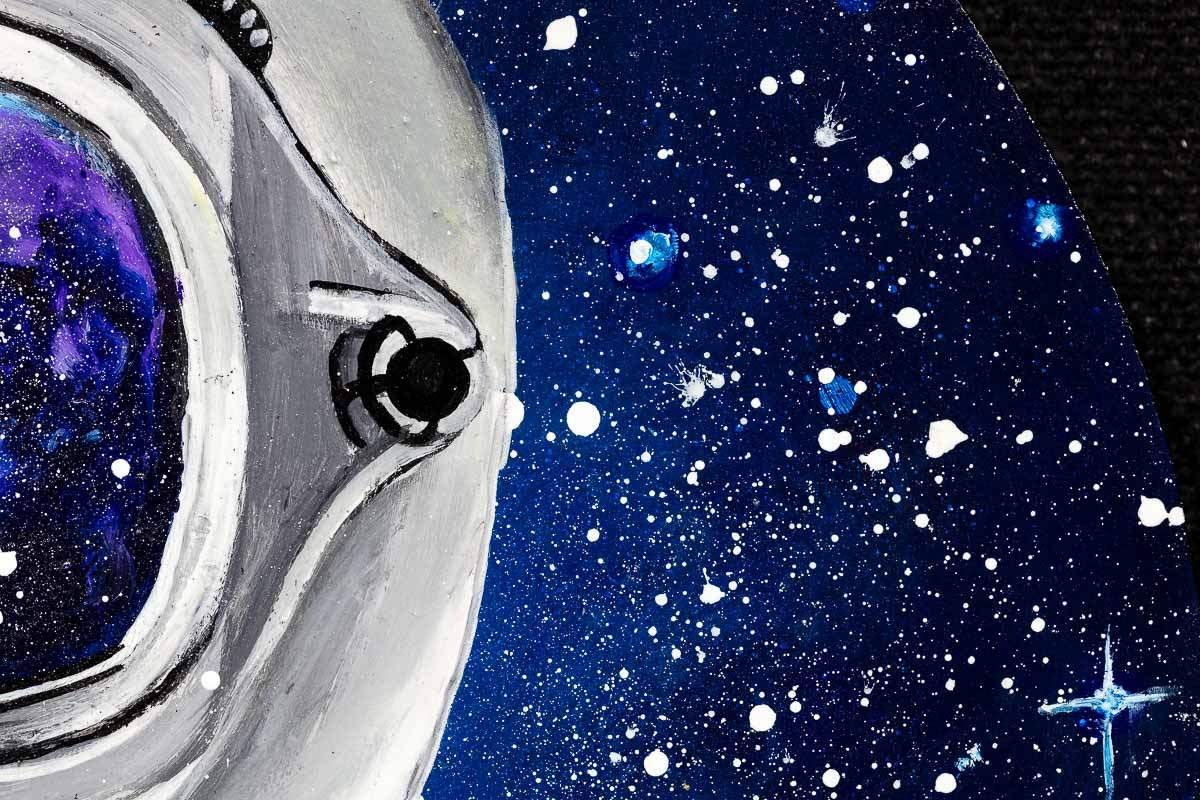 Space Pilot - Original - SOLD by artist Becky Smith - Wyecliffe Galleries