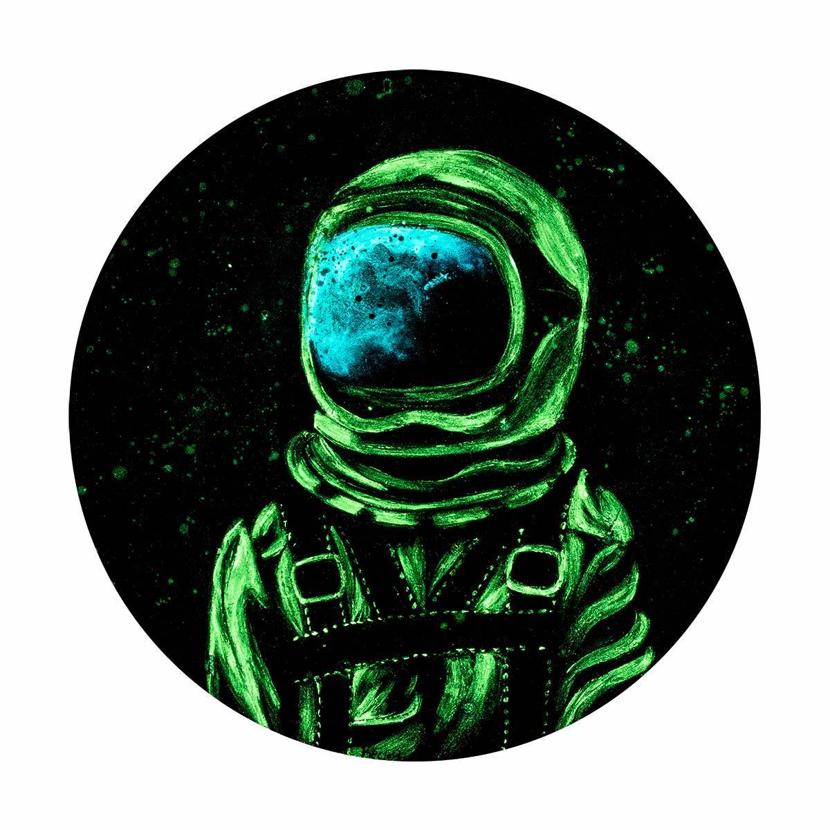 Space Pilot - Original - SOLD by artist Becky Smith - Wyecliffe Galleries