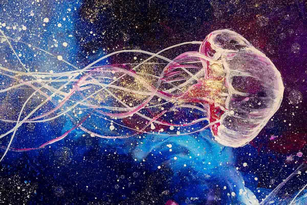 Space Wonder - Original - SOLD by artist Becky Smith - Wyecliffe Galleries