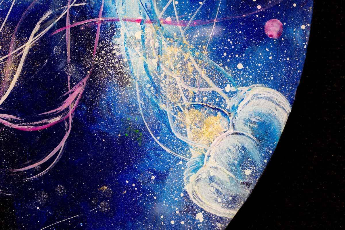 Space Wonder - Original - SOLD by artist Becky Smith - Wyecliffe Galleries