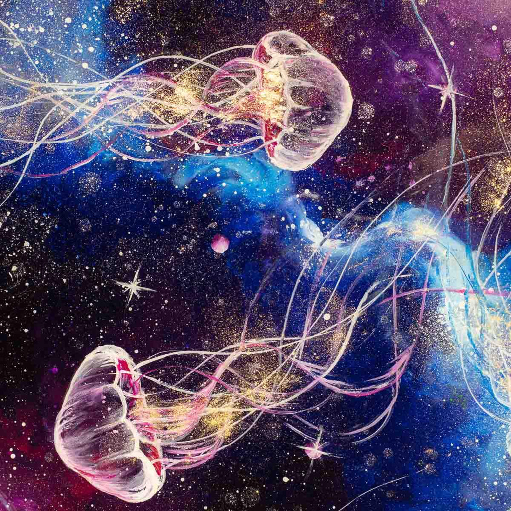 Space Wonder - Original - SOLD by artist Becky Smith - Wyecliffe Galleries