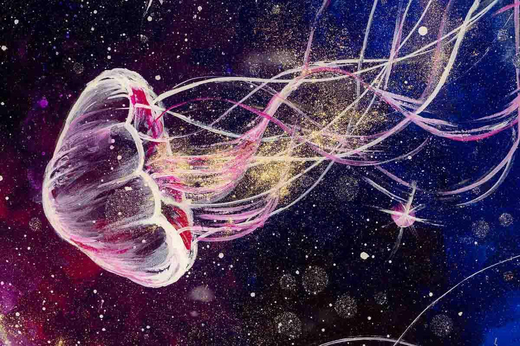 Space Wonder - Original - SOLD by artist Becky Smith - Wyecliffe Galleries