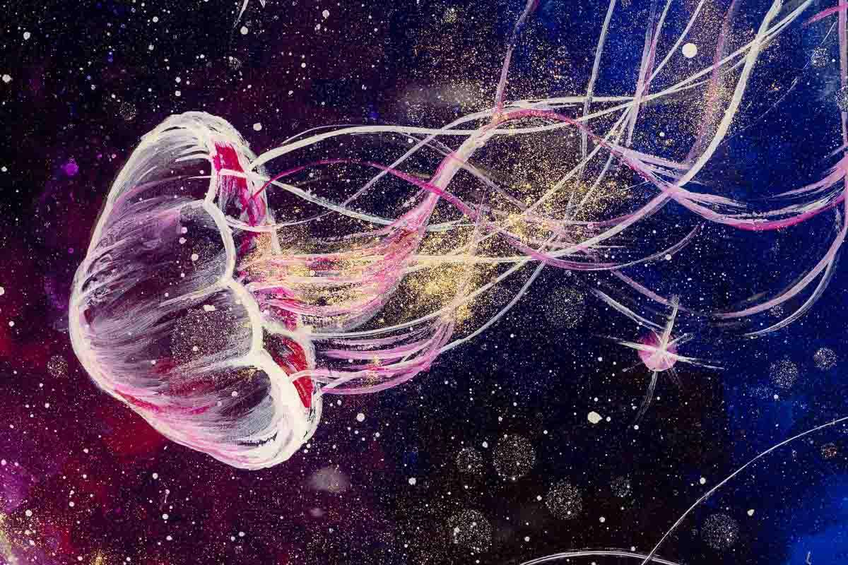 Space Wonder - Original - SOLD by artist Becky Smith - Wyecliffe Galleries